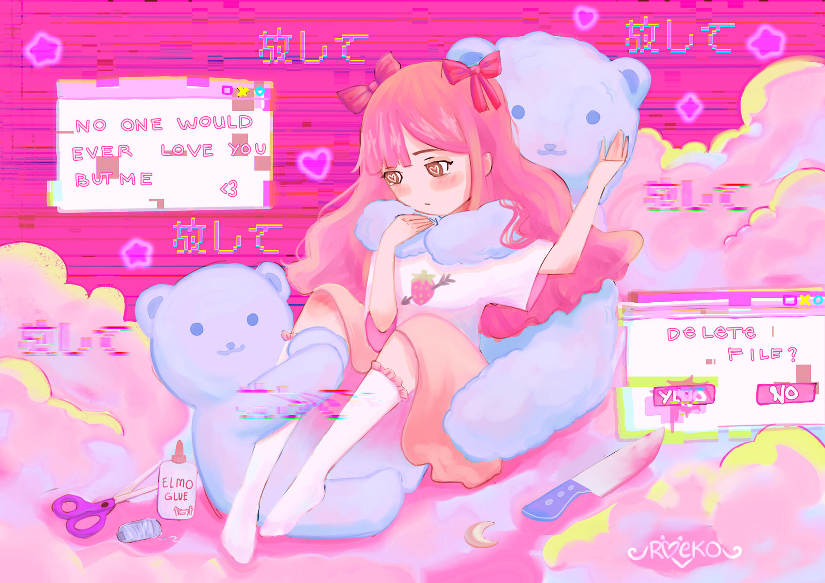 Let go, 2022 ⟢ early life of the artist, cute with a hint of trauma