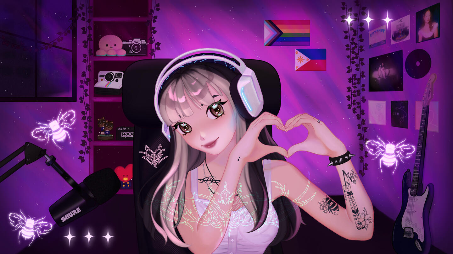 twitch overlay for bee, 2024